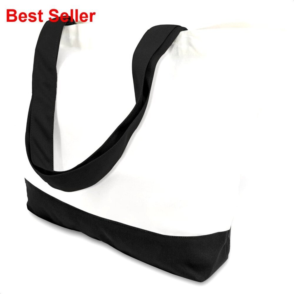 Large 12oz Cotton Canvas Tote Bag, Reusable Grocery Shopping Bag